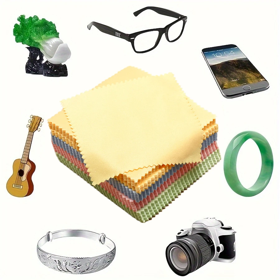 Chiffon de nettoyage en microfibre ultra-doux pour lunettes, appareils photo, smartphones et écrans, lingette réutilisable anti-rayures pour lentilles, durable