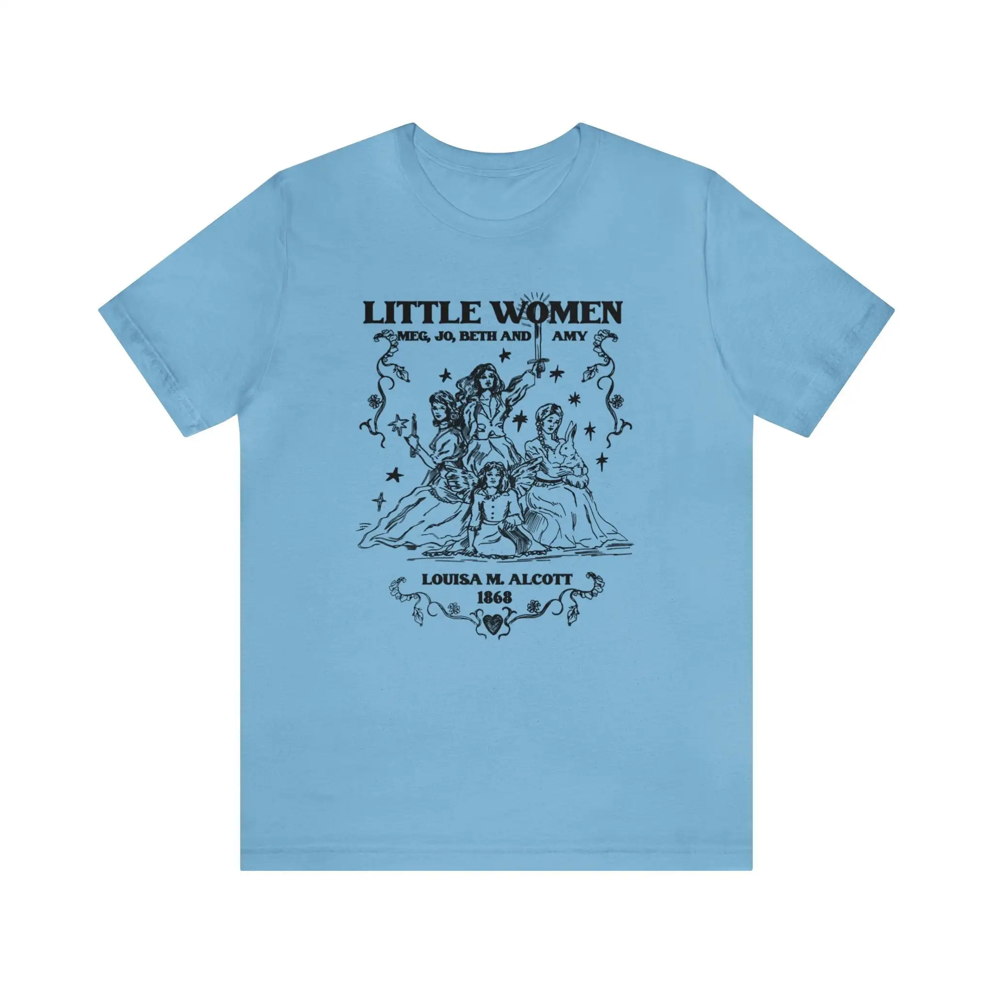 Little women book shirt Vintage gothic illustration Retro bookish gift Female writers Literaly cover