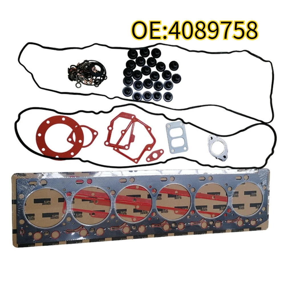

High quality New For 4089758 Suitable for Cummins 6L engine repair kit Bovenste cilinderkoppakkingset geschikt voor Cummins ISLE