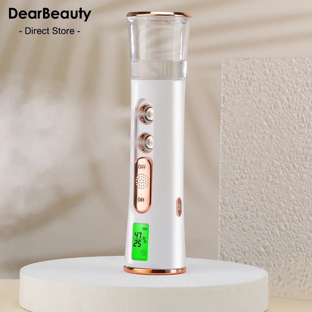 

Mist Sprayer Handheld Beauty Instrument Hydrating Humidifier Skin Care LED Display Portable Steamer Nebulizer