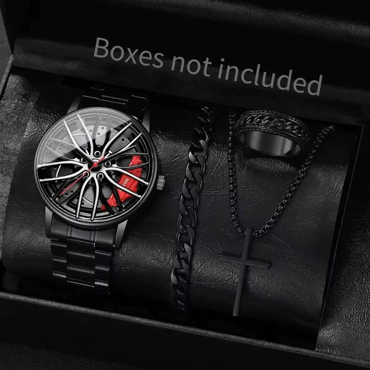 

Trendy brand sports car wheel clamp design, trendy student watch, 3D racing elements