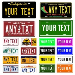 Custom Text Plates Metal Tin Sign Any Text Personalized Plaque Bar Pub Club Your Text Wall Decoration 30x15cm Size WY246