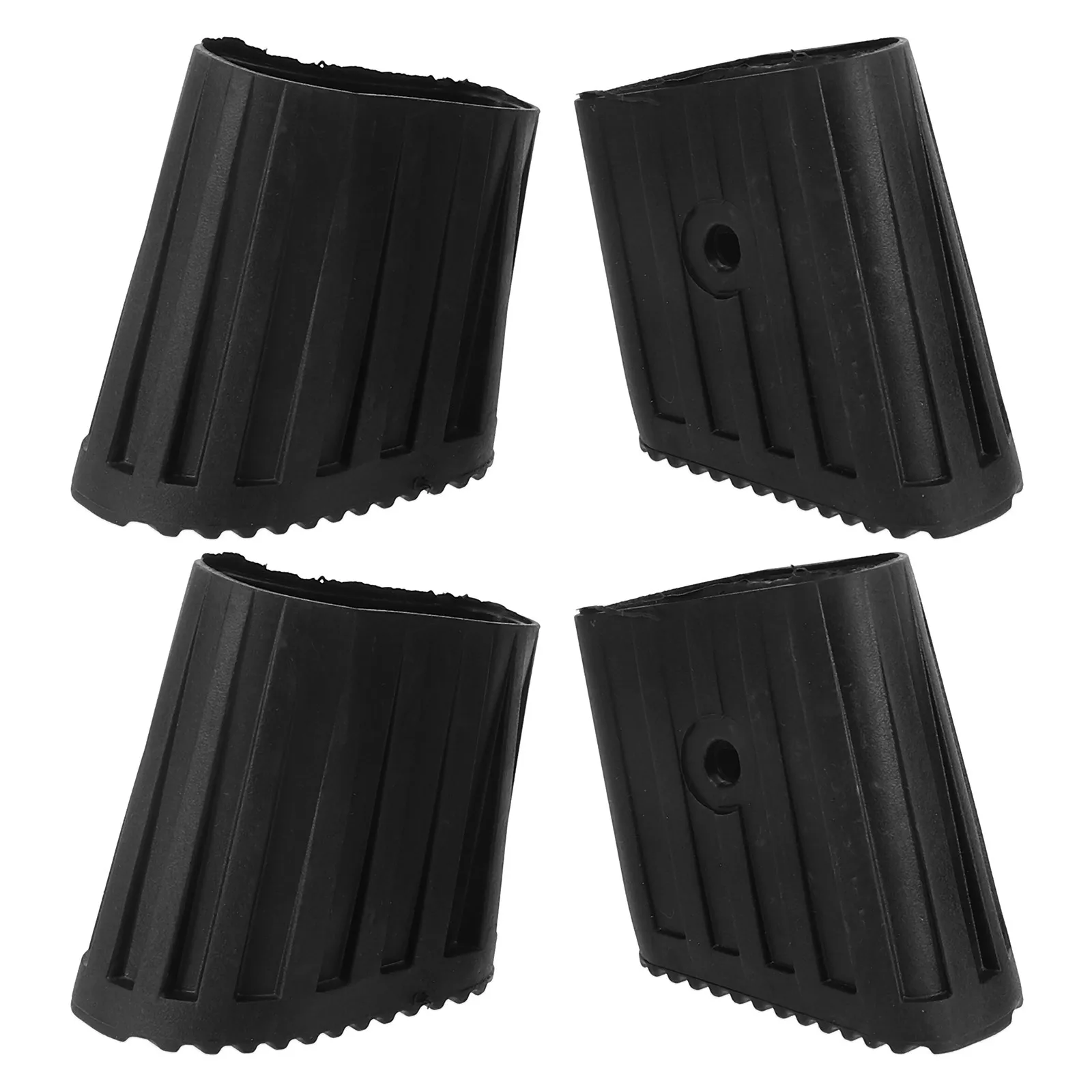 4 шт., нескользящие защитные чехлы, сменные ножки для стремян, черные утолщенные подушечки, прочная резиновая защита для пола, защита от износа