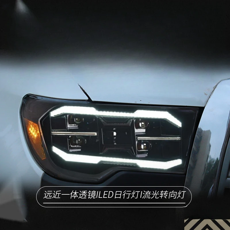 Specifically for Toyota Tundra Headlight Assembly Sequoia Redwood Modified Daytime Running Light LED Lens Headlight