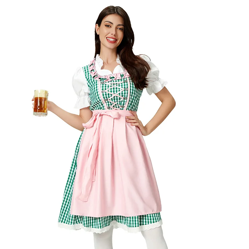 أزياء الهالوين للبالغين لمهرجان البيرة Mh دكتور كرنفال أداء المسرح ملابس نسائية تقليدية زي المسرح العرقي