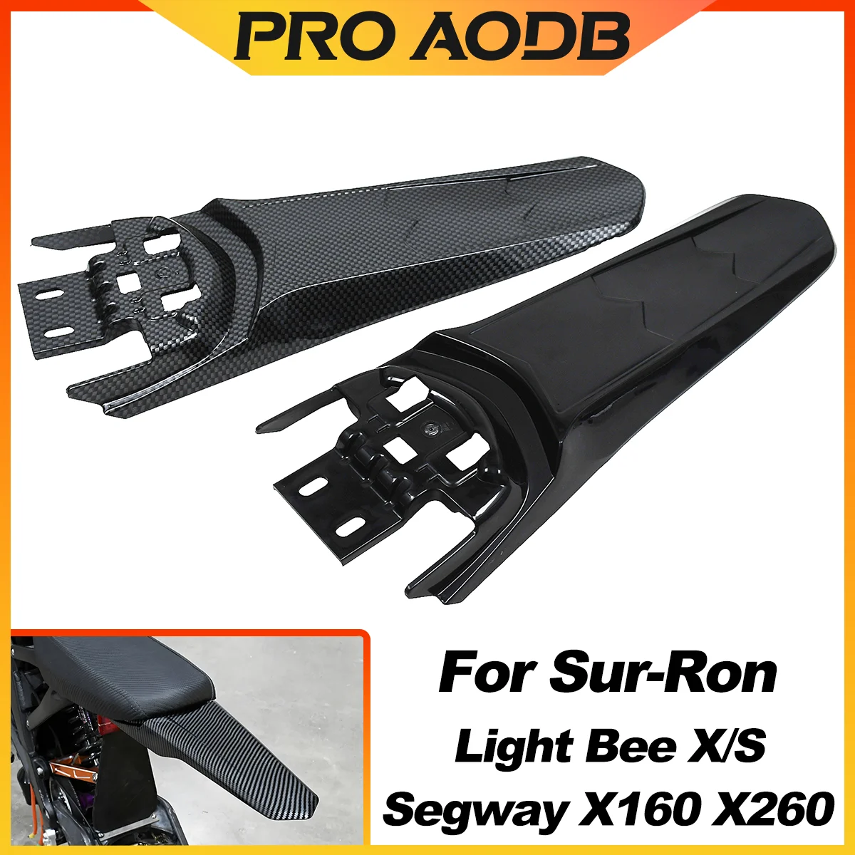 For Surron Light Bee Ebike Dirt Bike Motorcycle Lengthened Fender Enduro Pitbike Rear Mudguard For Sur ron Lightbee X & S & LBX