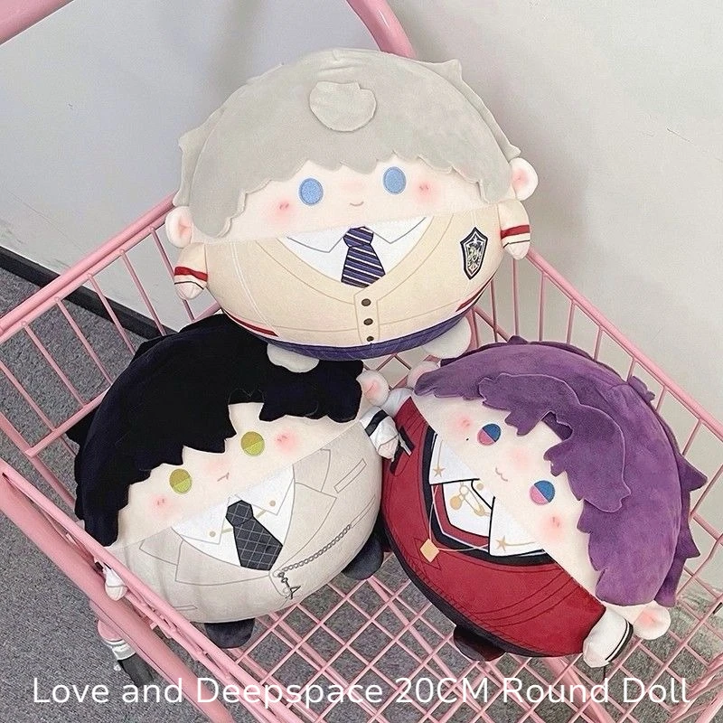 

Love and Deepspace 20CM Round Photo Prop Sylus Rafayel Zayne Xavier Caleb Anime Cosplay Funny Doll Home/Travel Cute Photo Prop