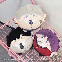 Love and Deepspace 20CM Round Photo Prop Sylus Rafayel Zayne Xavier Caleb Anime Cosplay Funny Doll Home/Travel Cute Photo Prop