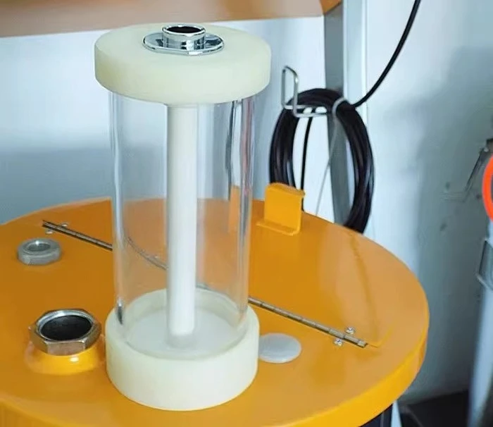 Supply of experimental powder cups, powder drums with fluidized plates and powder pumps