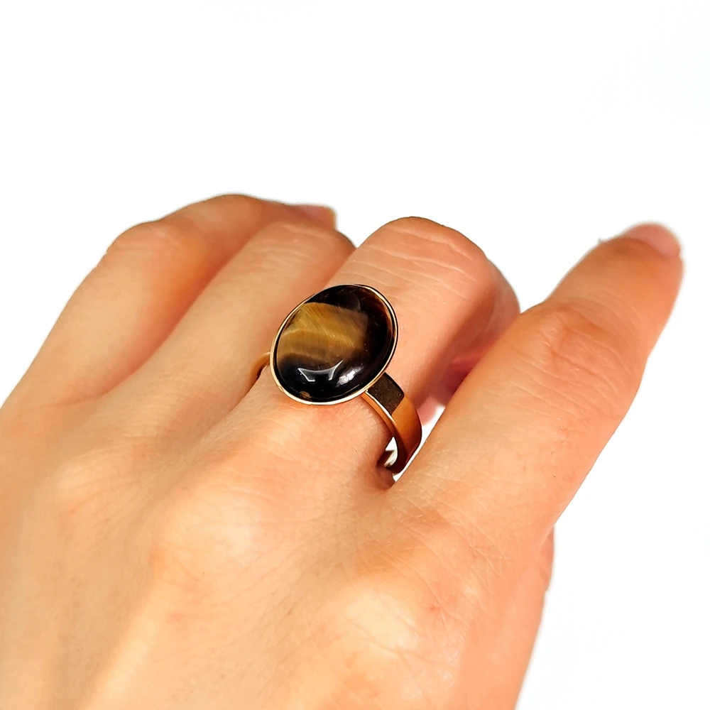 20 Stück fantastische Steinringe für Frauen, ovale Perlen, Großhandelsposten, Vintage-Ring, Party-Geschenk, Kristallschmuck – Detail 11