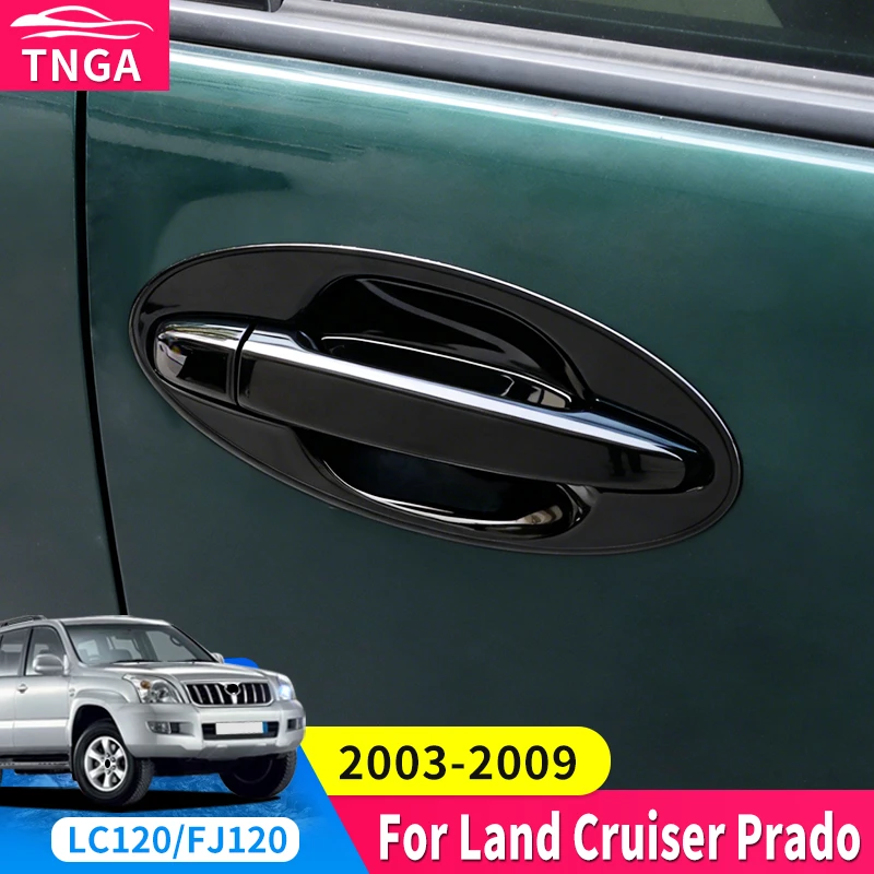 

For Toyota Land Cruiser Prado 120 2003-2009 Styling Upgrade Decoration Accessories Lc120 FJ120 Chrome Door Handle 2008 2007 2006