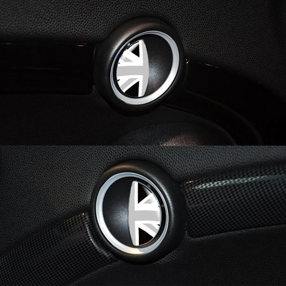2pcs/Lot Car Interior Door Handle Stickers Decal Decoration Car Styling For Mini Cooper R55 R56 R60 R61 Clubman Countryman