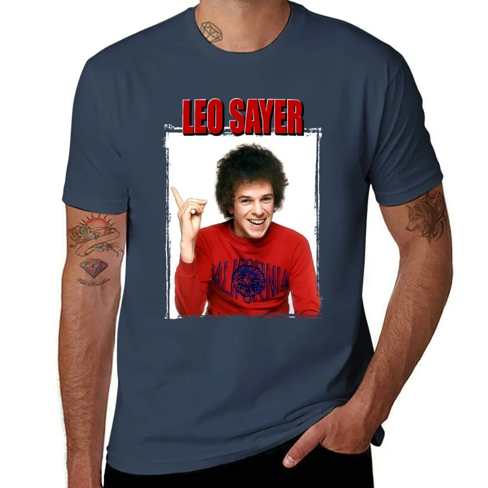 Camiseta Leo Sayer, camisetas para hombre, camiseta suave de algodón para hombre, camiseta de diseñador para hombre, camiseta de marca de lujo 100% algodón