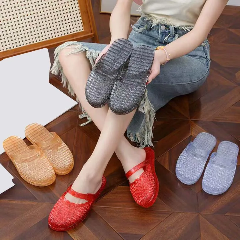 

New summer transparent fashion women's casual slippers