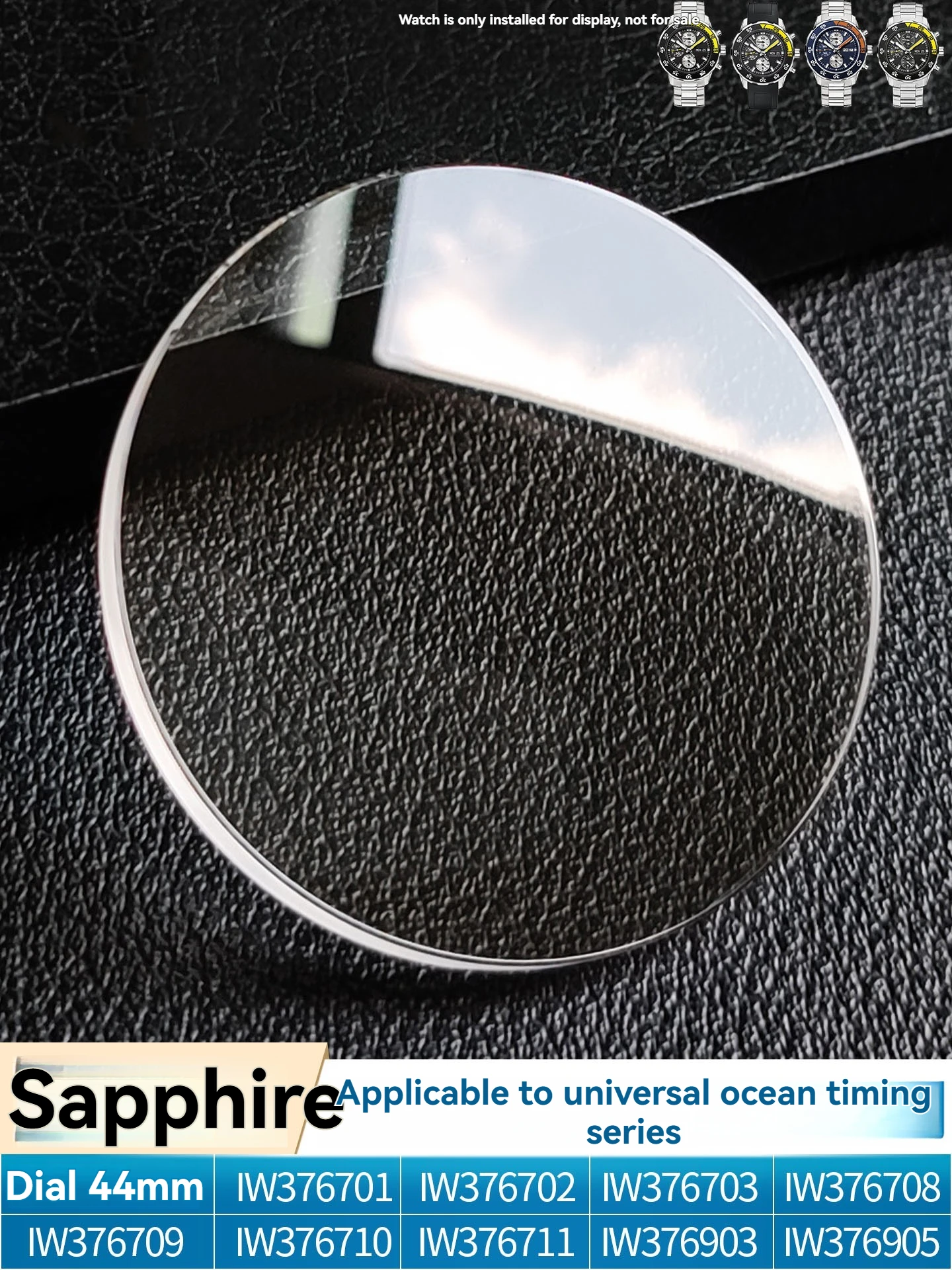 For IWC Ocean Timing Series Sapphire Glass IW376701 IW376708 IW376702 IW376703 IW376709 Watch Scratch resistant Mirror 32mm