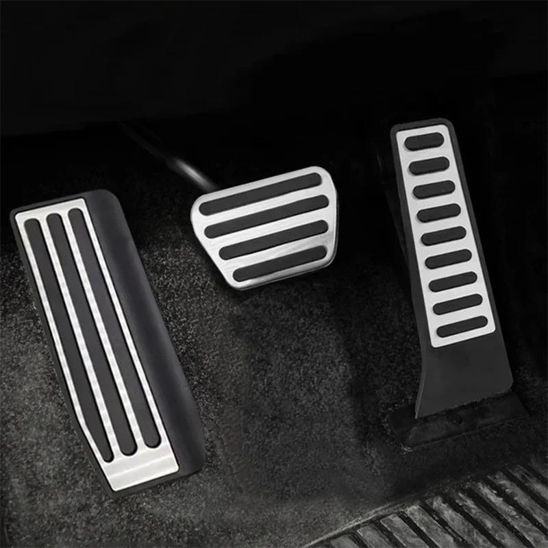 Stainless Steel AT Gas Brake Fuel Footrest Pedals Cover For Land Rover Range Rover HSE Vogue l323 l322 2005-2012 Accessories