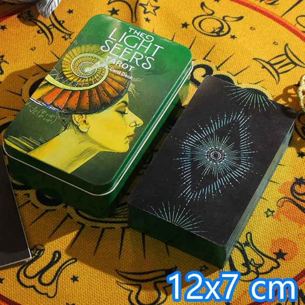 12x7 CM Iron Box The Light Seer'S Tarot Card Game