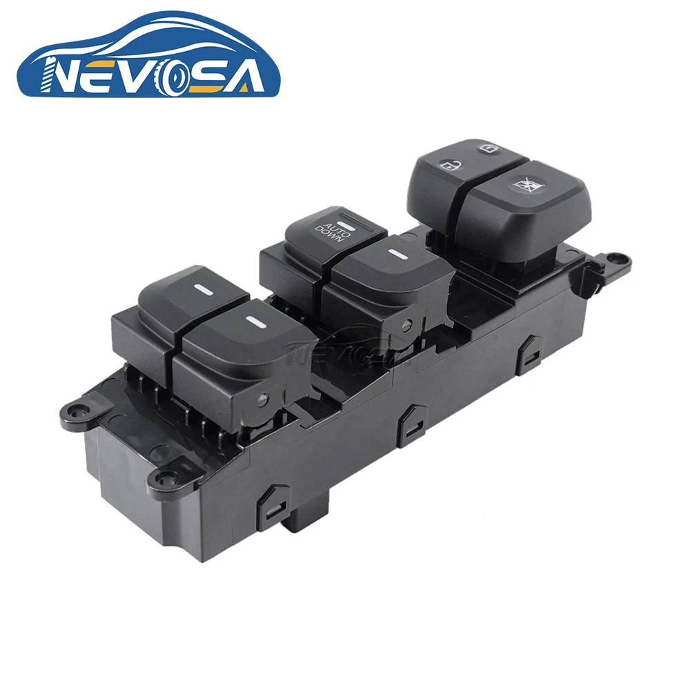 NEVOSA 93570-B4010 AUTO DOWN Master Window Switch Button For Hyundai i10 Doctor 10 Places Ear 1.0 sx 2013 2014 2015 2016 2017