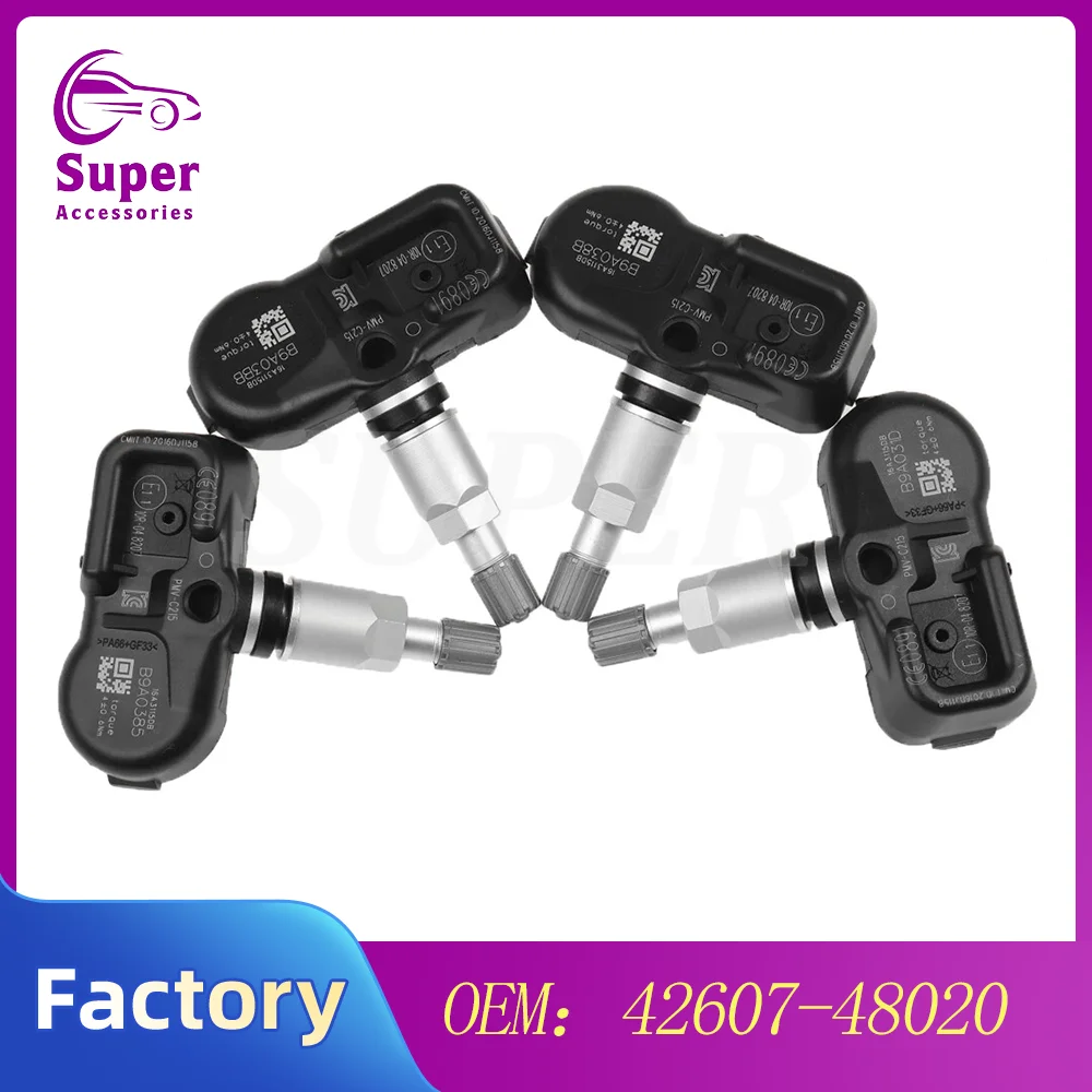 1/4PCS For Toyota Land Cruiser RAV4 Prado C-HR Camry 433MHZ TIRE PRESSURE TPMS SENSOR PMV-C215 42607-48020 42607-02070