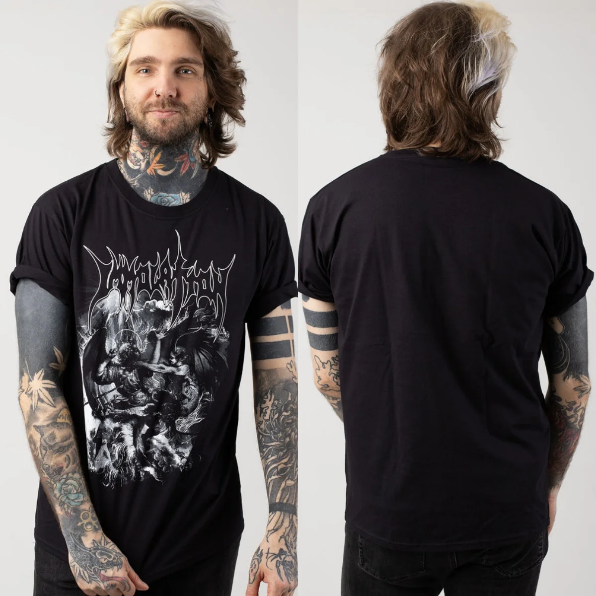 Immolation Graphic Cotton T-shirt Unisex Summer Short Sleeve Fashion Brand Tee Luxury Casual Vintage Tees