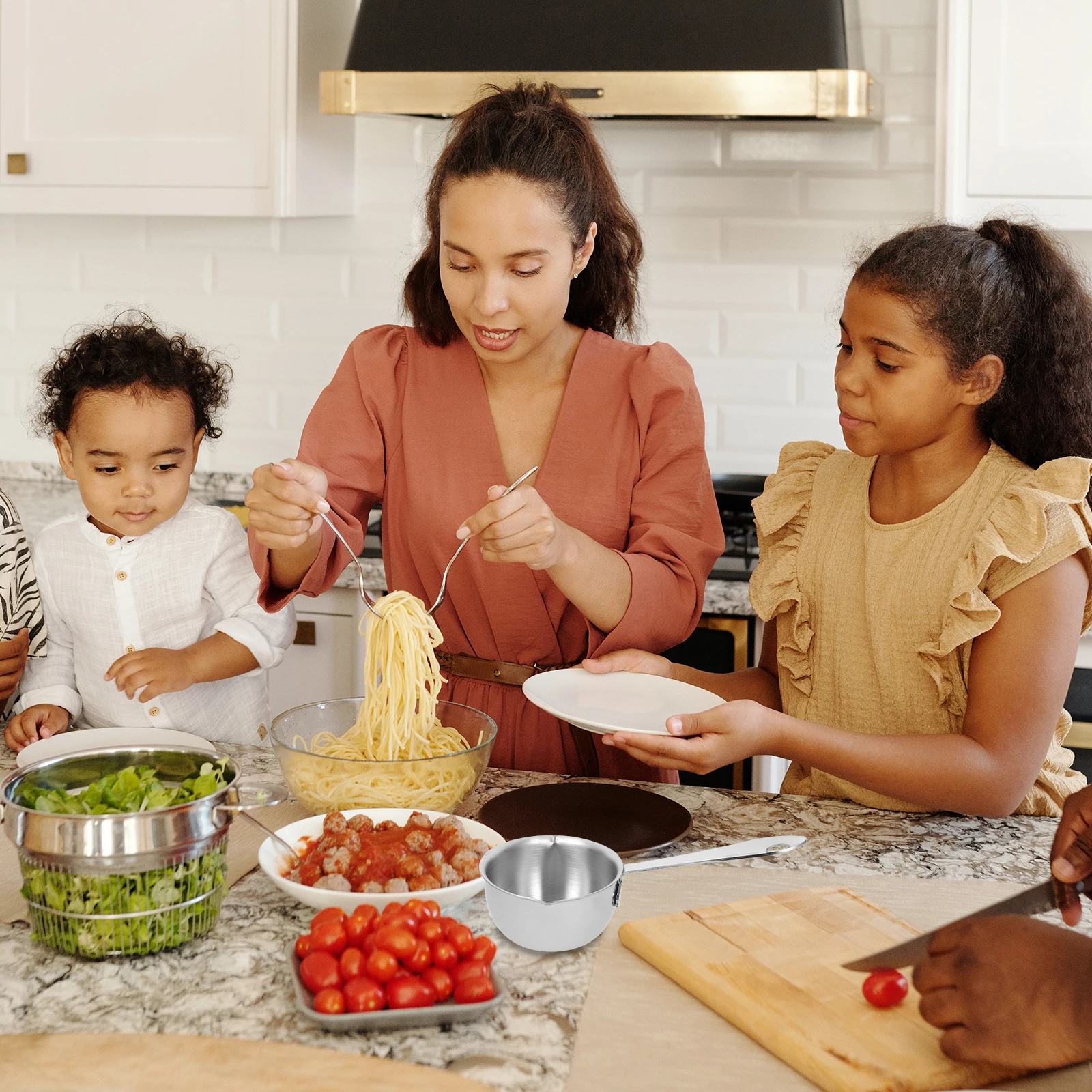 

Mini Stainless Steel Small Pot Pour Oil Pan Butter Melting Pot Saucepan Milk Warmer Oil Heating Kitchen Tool Stainless Steel Pan