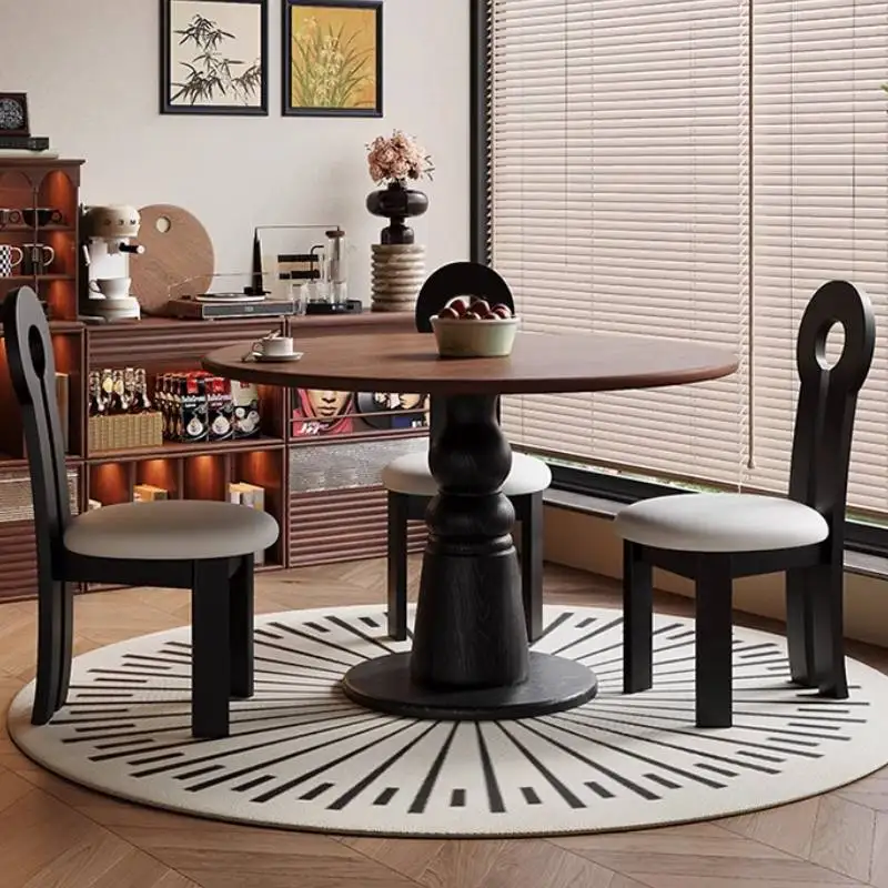 

Small Black Dining Tables Wooden Luxury Design Oak Modern Kitchen Dining Tables Round Home Nordic Mesas De Comedor Furniture