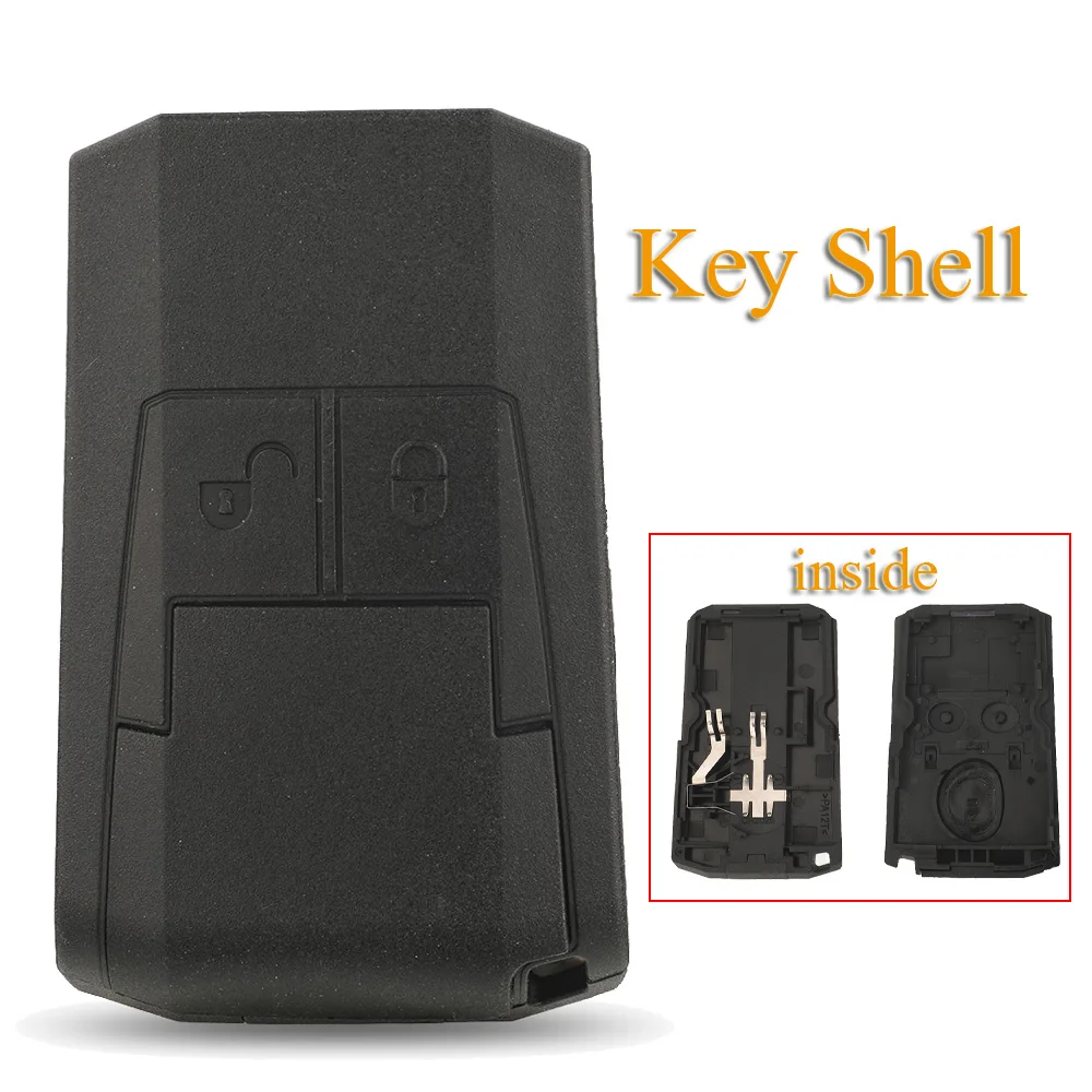 Jingyuqin 2 Buttons Remote Key Shell for Mercedes Benz Actros Antos Truck Ignition Empty Flip Fob Housing Case Accessory HU64