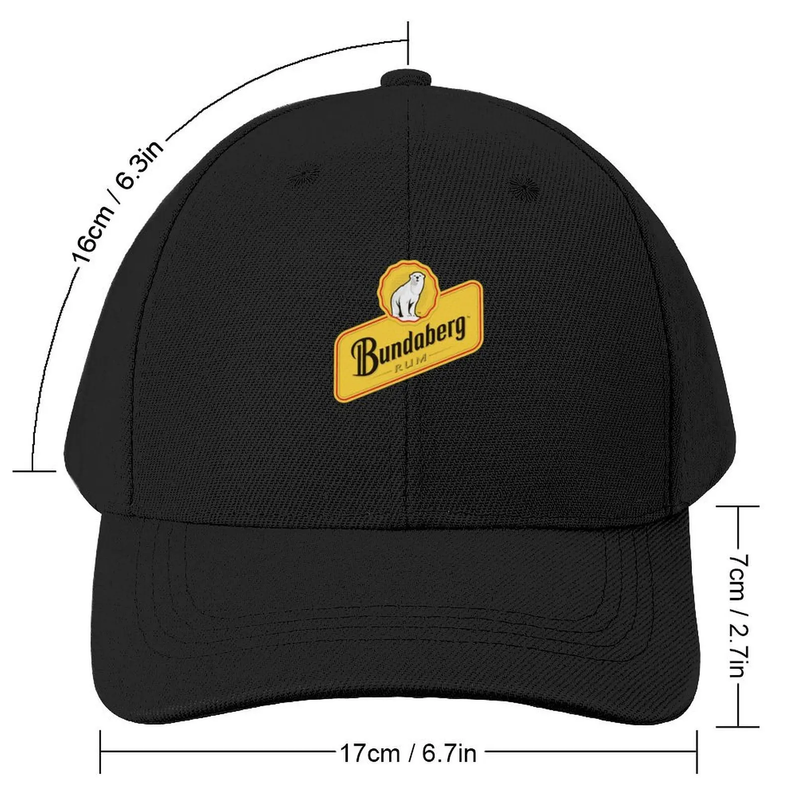 Bundaberg Ultimate Rum brewery traditional logo Baseball Cap Custom Cap Christmas Hat Military Cap Man Men Golf Wear Women's