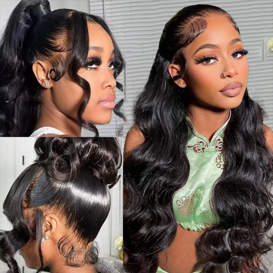 

Body Wave Human Hair Wigs 360 Full Lace Wig 30 40 Inch Lace Front Wigs 13X4 Hd Lace Frontal Wig 250 Density Brazilian Hair Wigs