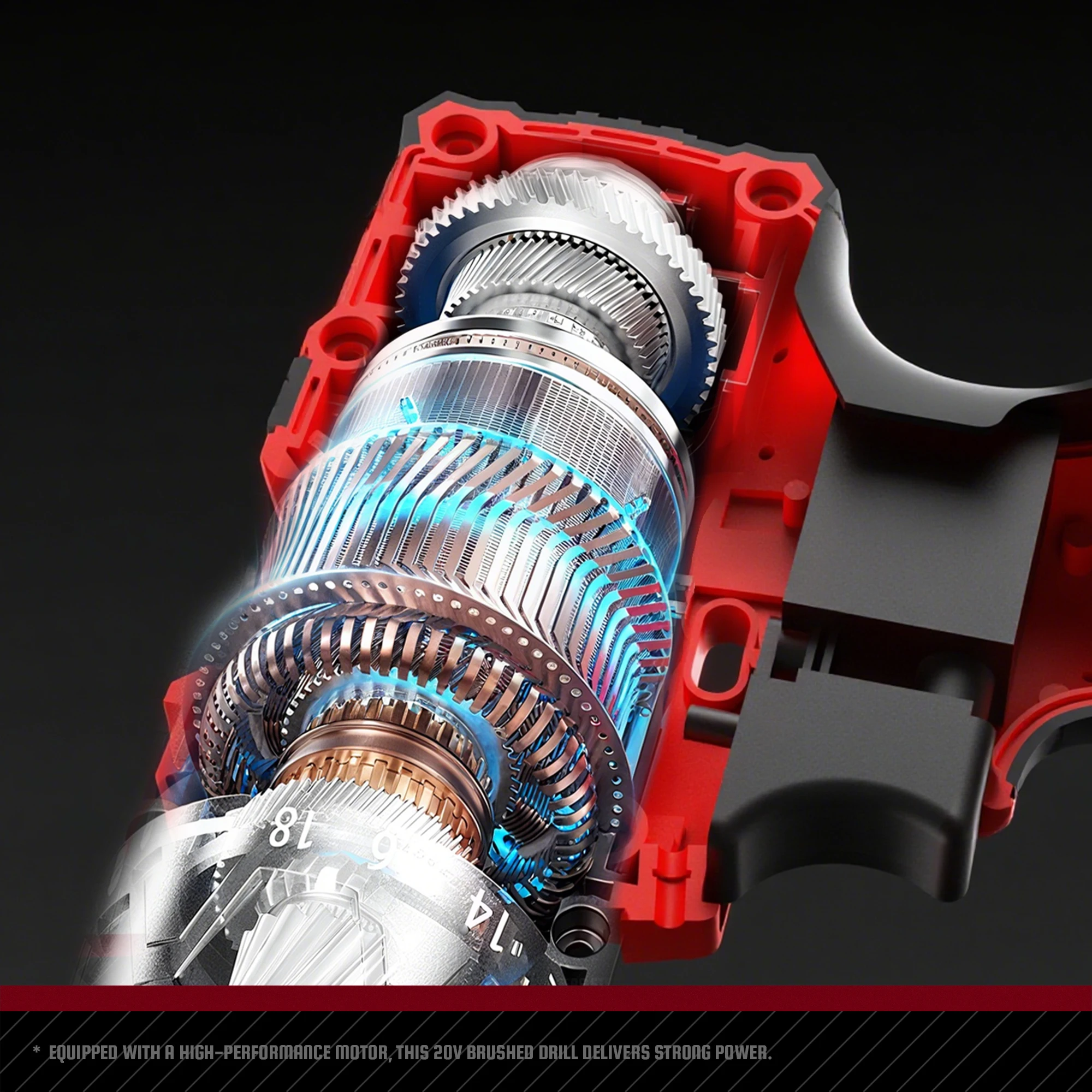 YEVOLT YVGCD12PT Series 12V Electric Drill 3/8" Chuck Compact Cordless Driver Handheld Screwdriver LED Light Power Tools