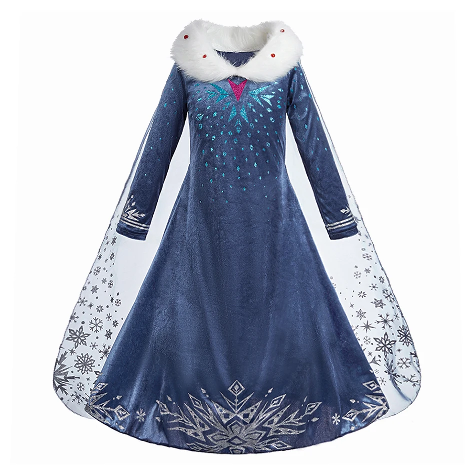 Stylish Winter Princess Inspired Dress Featuring Soft Faux Fur Trim and Sheer Cape Layer Perfect for Coordinating Family Holiday