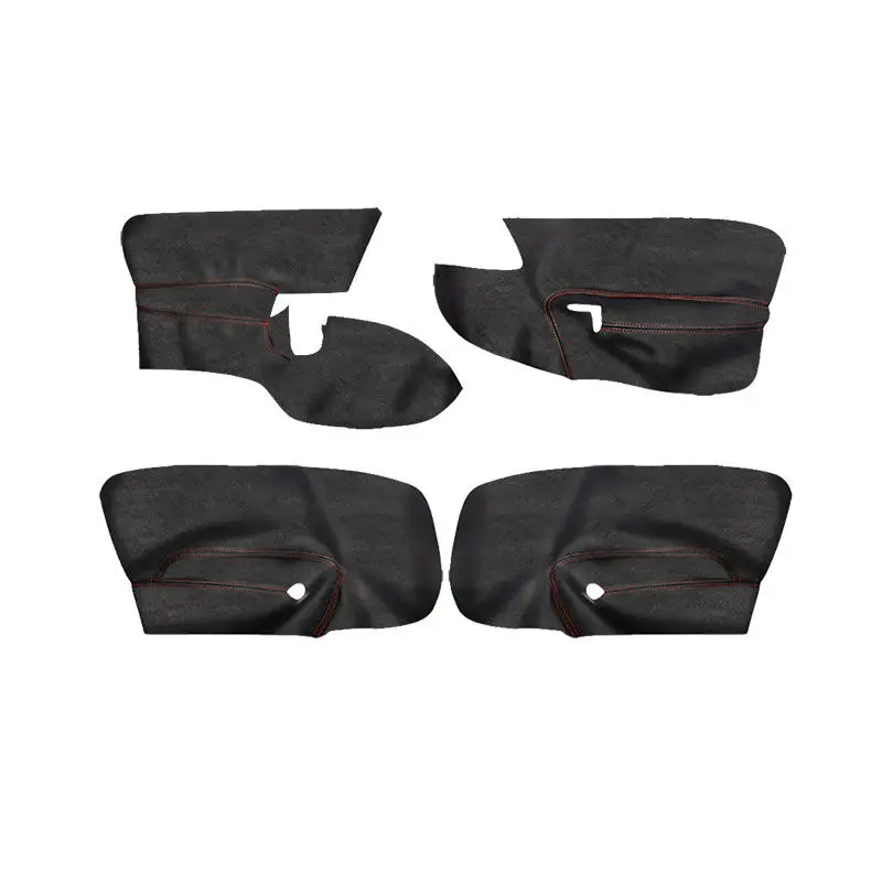 Für VW Golf 5 V MK5 Jetta 2005 2006 2007 2008 2009 2010 Auto-Innentürverkleidung, Armlehne, schwarzer Wildlederbezug, nur 4/5 Türen