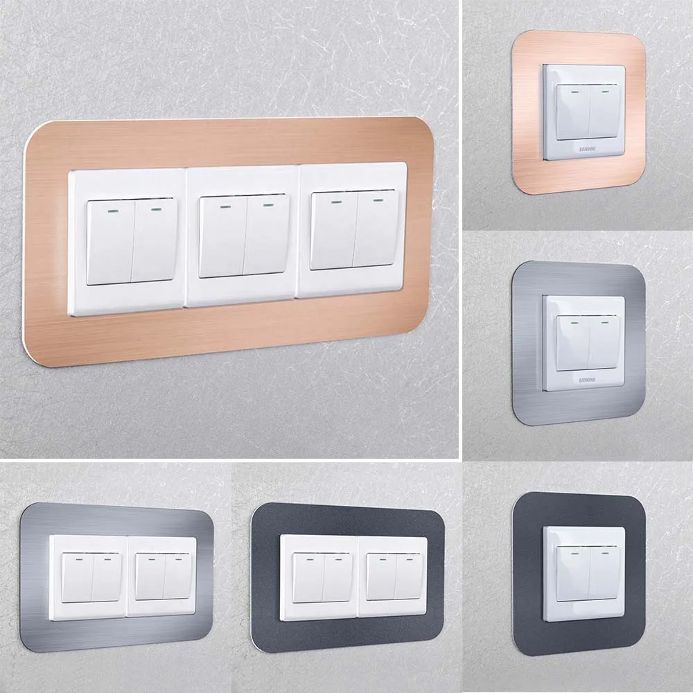 Decorative Socket Cover Waterproof Home Living Room Home Decor Wall Sticker Switch plate covers Switch Sticker Protective Cover