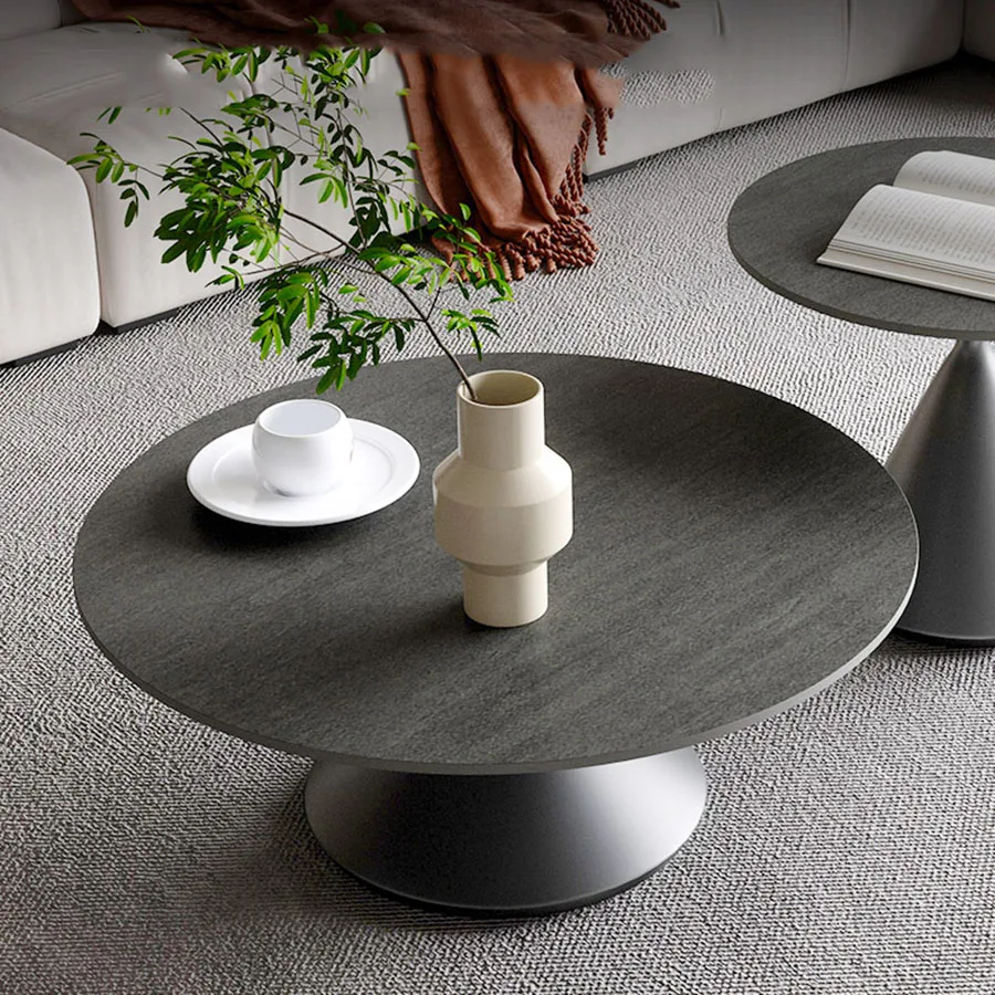 Modern Coffee Table Home Bedroom Living Room Book Coffee Table Platform Nordic Round Metal Set Corner Italian Moveis Room Decor