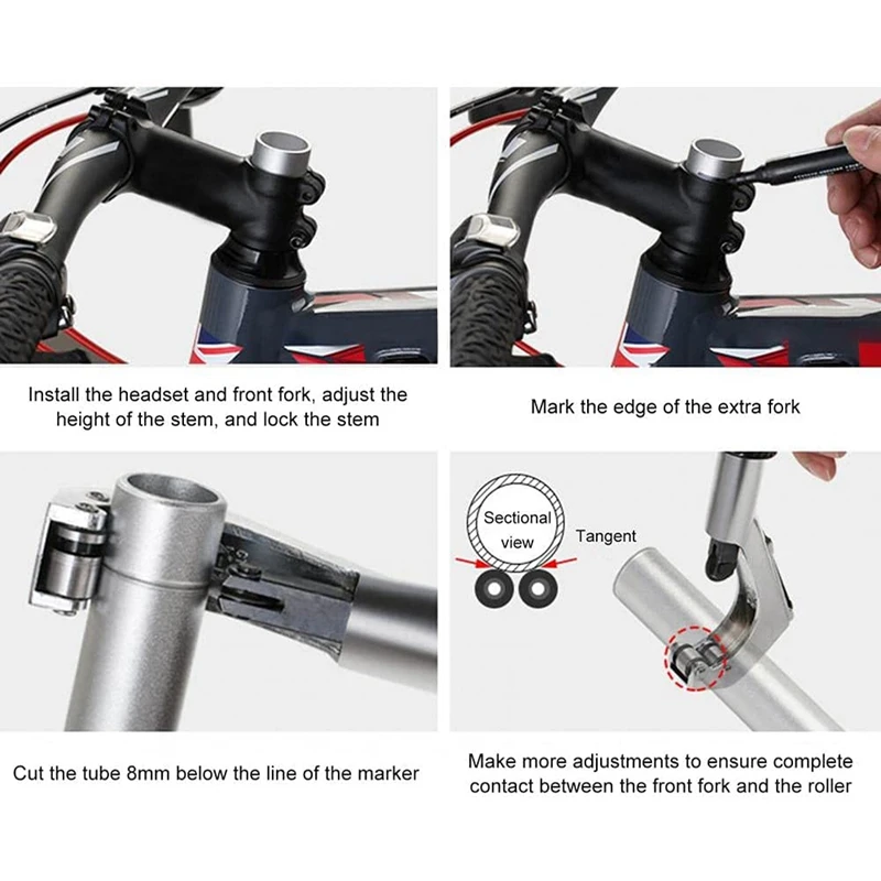 Bicycle Tube Cutter 6-42Mm Bike Steerer Tube Handlebar Fork Cutting Tool With Spare Disc Wheels Quick Repair Tool