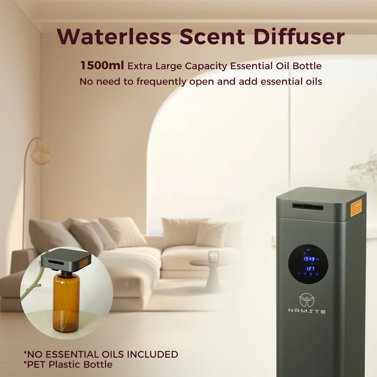 NAMSTE 電気アロマディフューザーカバレッジ 4000m - Home Fragrance Hotel Collection のレビューと価格