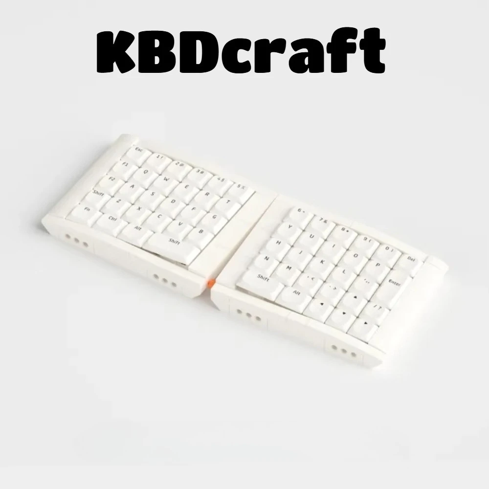 

KBDcraft 07 Lsrafel Split Keyboard Wired Type-C Gasket Hot Swap Custom Building Block Assembly Low Profile Mechanical Keyboard