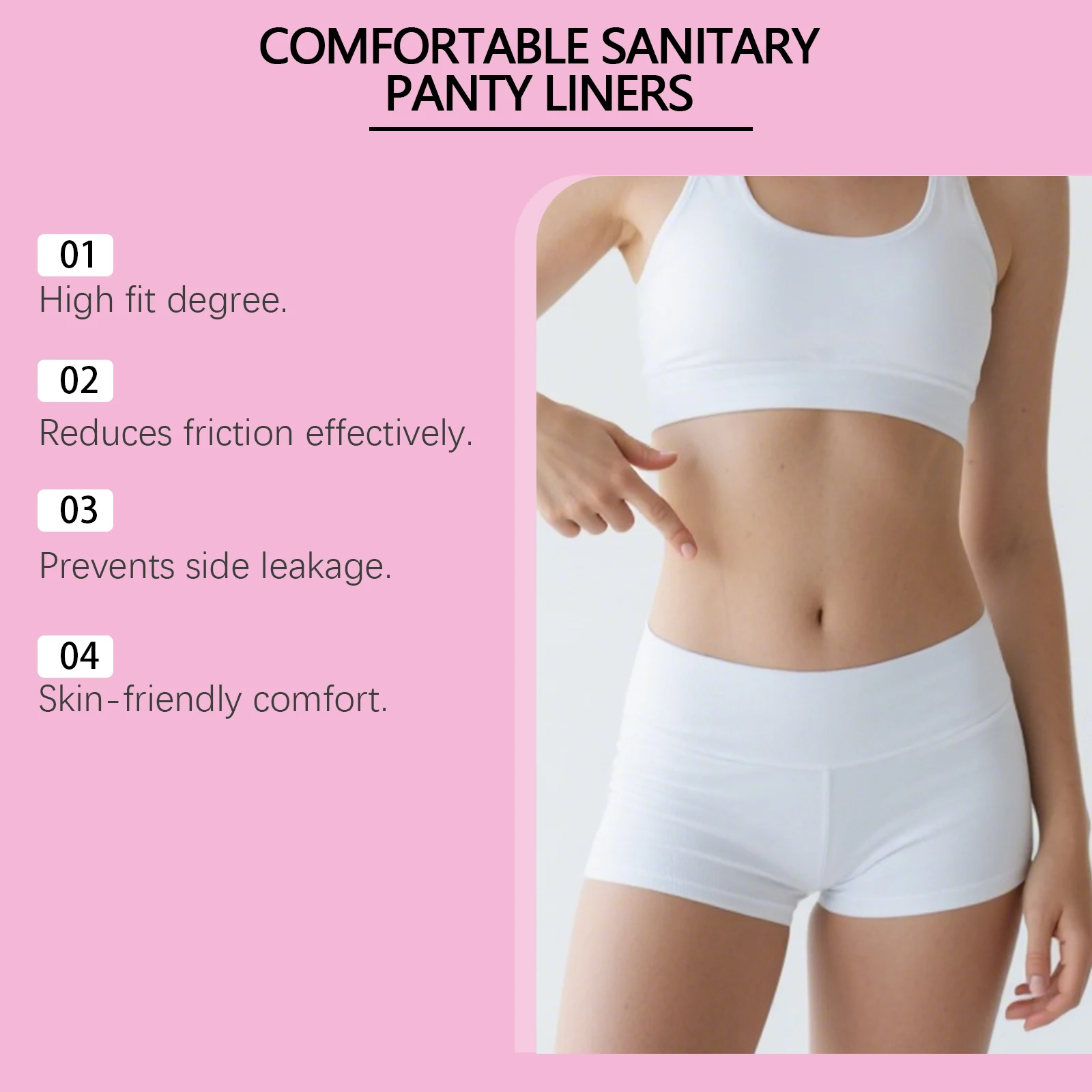 المرأة منشفة صحية مريحة الجلد ودية مانعة للتسرب المضادة للاحتكاك تنفس رقيقة لينة اليومية السيدات منصات الحيض #3
