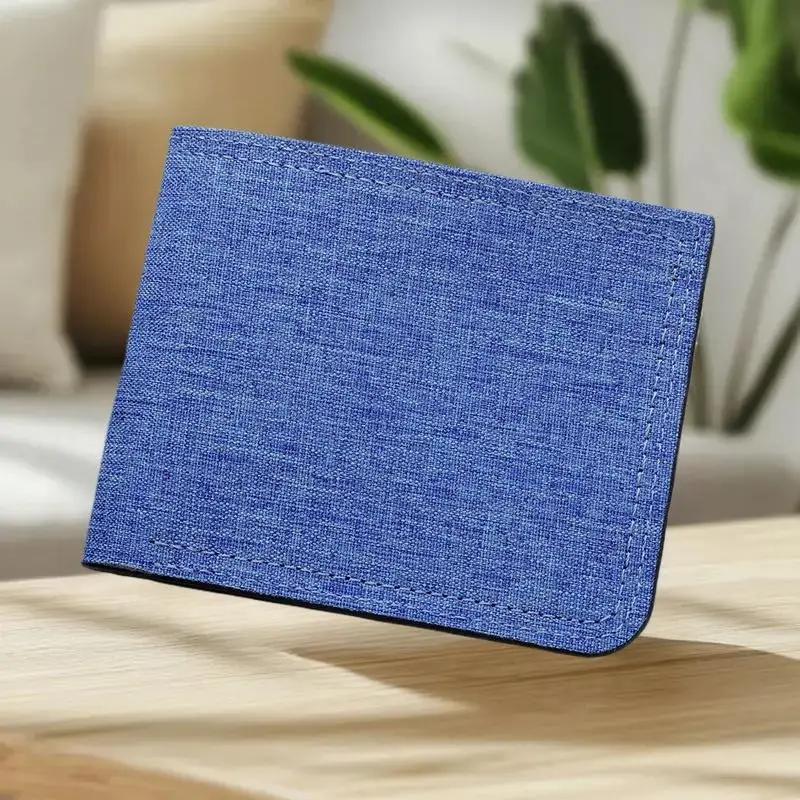 

Ультратонкий мужской холщовый кошелек, минималистичная сумка для монет и держатель для карт