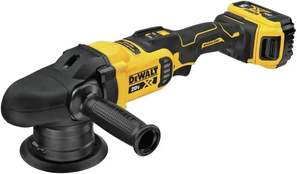 DEWALT 20V MAX* XR Cordless Polisher Kit, Variable-Speed, Random Orbit, 5-Inch (DCM848P2)