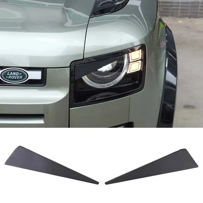 

For Land Rover Defender 2020+ Aluminum Alloy Car Headlight Bezel Cover Angry Eyes Style Cover Trim Sticker Car Accessories