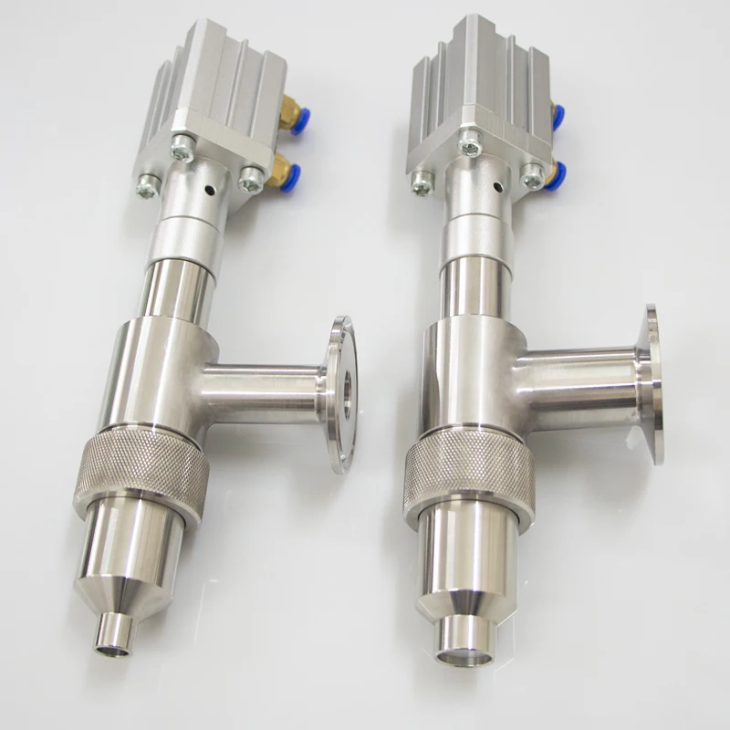 304 Stainless Steel Anti-Drip Filling Head Straight Chuck Nozzle for Pneumatic Filling Machine