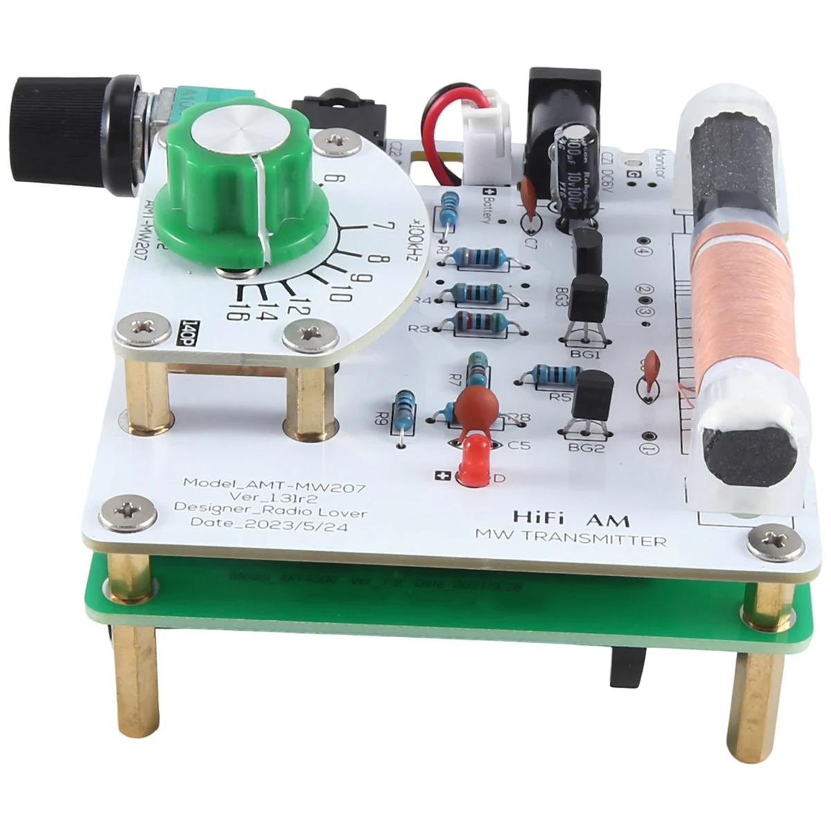 AMT-MW207 525-1605KHz MW transmisor de onda media AM transmisor de Radio placa de circuito DIY