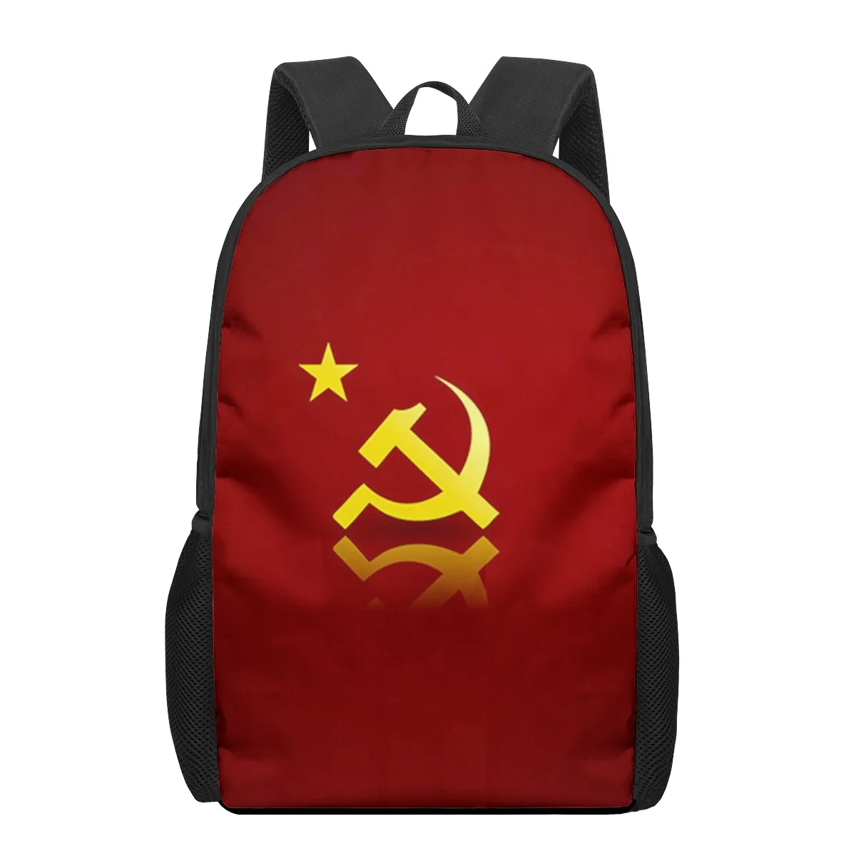 Mochilas escolares con patrón de la bandera de la URSS de la Unión Soviética para niños y niñas, mochilas escolares para adolescentes, bolsas de libros para estudiantes