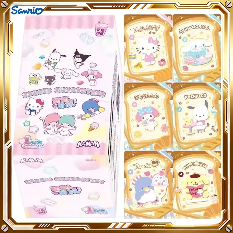 

KAMAN Sanrio Card Sweet Fantasy Trip First Glow Pack Mystery Box Genuine Trading Cards Toy Holiday Birthday Gifts for Boys Girls
