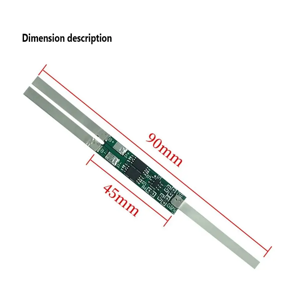 5Pcs 2S 7.4V Battery Protection Board MOS Nickel Strip 2A-9A Multi-Current BMS 18650 Li-ion Protection Module