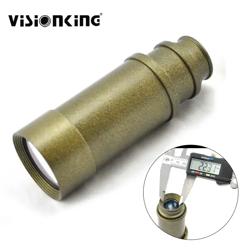 Visionking HD Bronze-colored 8x40 Monocular Pirates of Caribbean Optics Spyglass Long Range Camping Hunting Extended Telescope