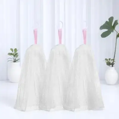 

3 pcs Net Soap Saver Drawstring PE Material Foaming Bath Shower Body Face Cleansing Lightweight Space Saving