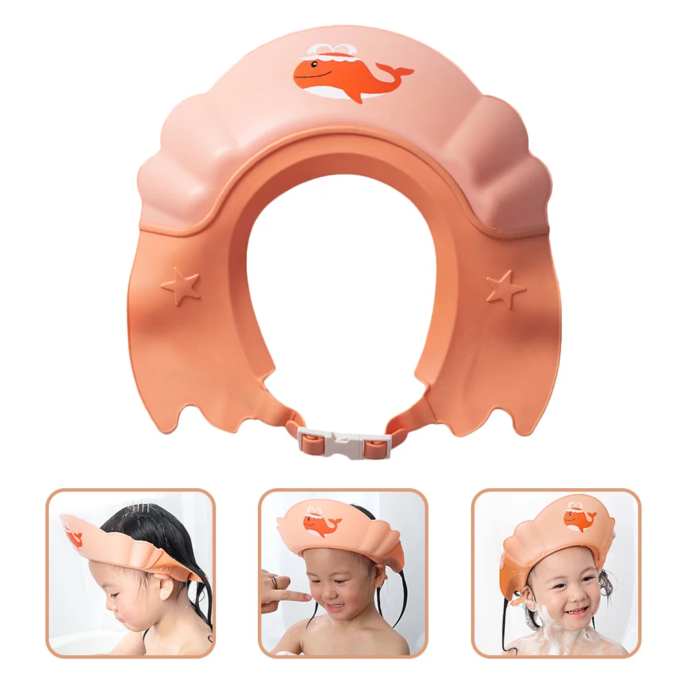 

Шапочка для мытья волос с защитой от обратного потока для детей, водонепроницаемый козырек для душа, детская шапочка для ванны, регулируемая шапочка для малышей, девочек