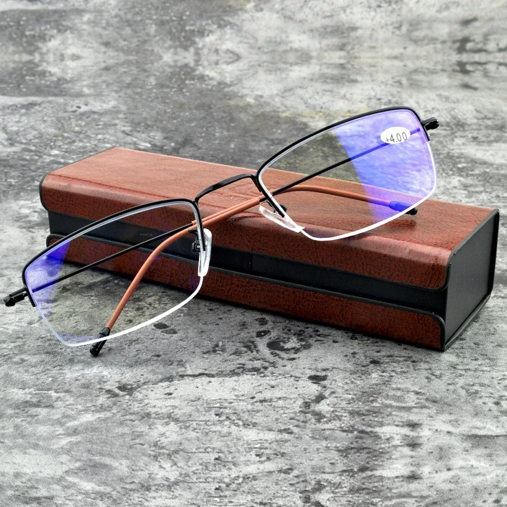

CLARA VIDA Ultralight Half-rim Progressive Multifocal Reading Glasses Men Women See Far And Near +0.75 +1 +1.25 +1.5 +1.75 +4